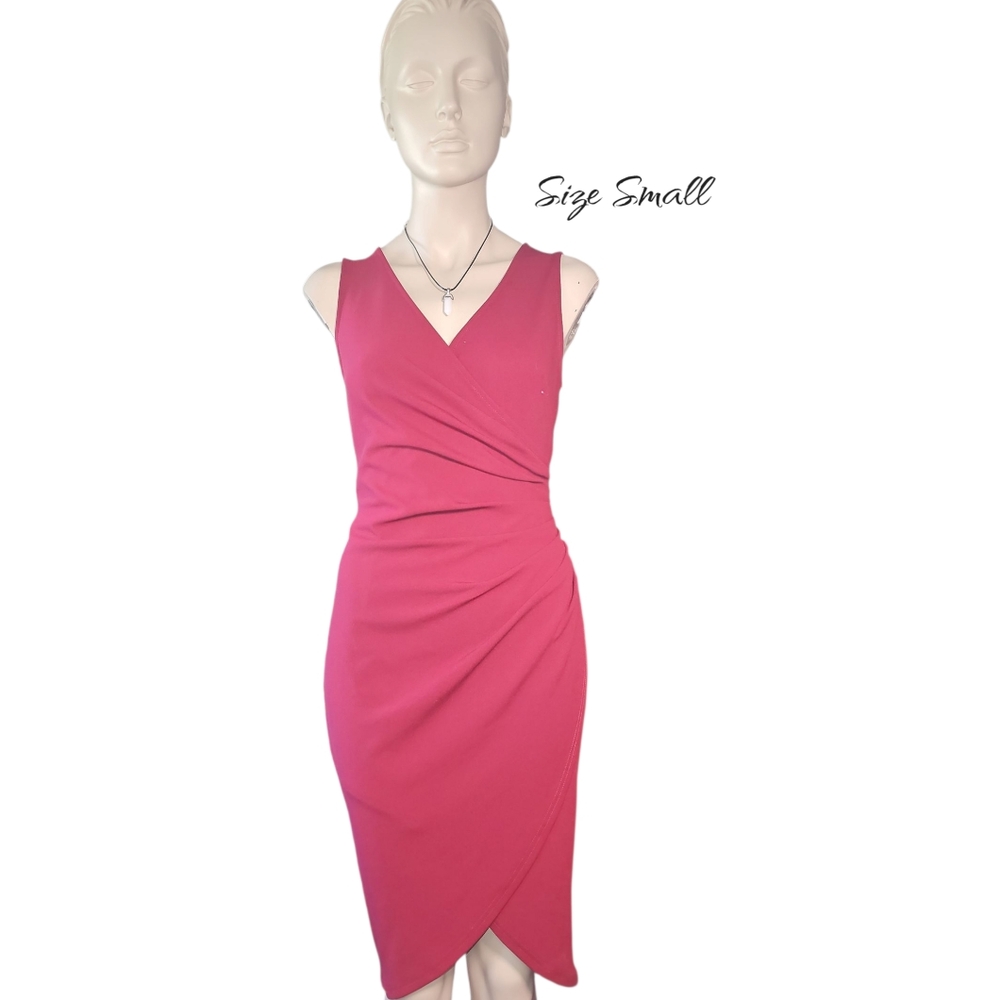 Elegant Red Wrap Dress
